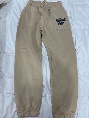 Tan Fleece Jogger Pants